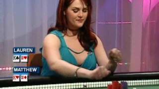 Lauren Graham Celebrity Poker preliminary round part 1 [upl. by Amilah]