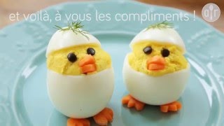 Œufs mimosas déguisés en poussins [upl. by Prober340]