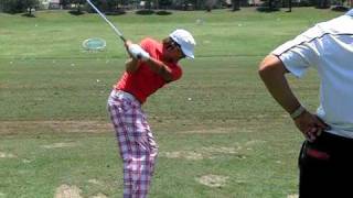 Rickie Fowler Down Line iron Byron Nelson Range [upl. by Aryaz694]