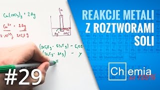 Matura z chemii Jak rozwiązać zadanie z PŁYTKĄ METALU zanurzoną w roztworze soli Zadanie Dnia 29 [upl. by Rosie]