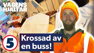 Patrik var nära att mista livet när han blev krossad av en buss  Vägens Hjältar  Kanal 5 Sverige [upl. by Macegan]