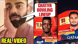 Virat Kohli not happy with RCB managements huge mistake in IPL Auction amp RCB poor bowling lineup [upl. by Repard]