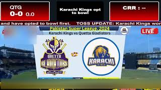 Live  Quetta Gladiators vs Karachi Kings Live  QUE vs KAR Live Stream cricketlive [upl. by Benge]