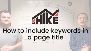 SEO For Beginners How to include keywords in page title [upl. by Acirema]