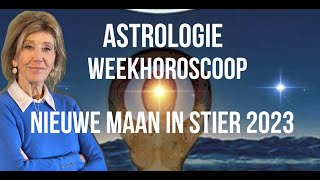 ASTROLOGIE WEEKHOROSCOOP 13  20 MEI 2023 OP 19 MEI STAAT DE NIEUWE MAAN IN STIER IRMA VAN DER WIJK [upl. by Zaneski]