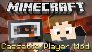 Minecraft  CASSETTE PLAYER MOD Play custom songs ingame [upl. by Niamrahc]