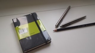 Moleskine Plain Notebook review with writing test [upl. by Kinna]