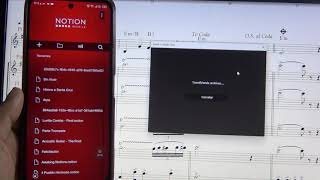 Sibelius Andriod vs Notion Mobile Pt 1 comparitiva [upl. by Hsetih394]