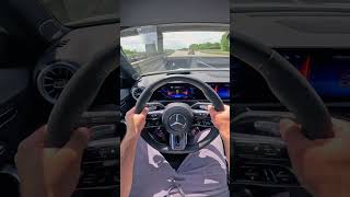 MercedesBenz A45s AMG on Autobahn [upl. by Cristoforo]