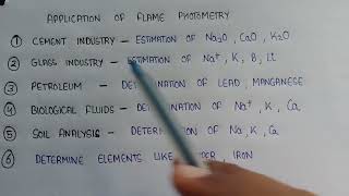 Applications of flame photometry  flame photometry in instrumental method of analysis [upl. by Semaj890]