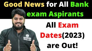 All Bank and Insurance Exam Dates for 2023  Explained by Vishal Parihar  IBPS SBI LIC [upl. by Carine377]