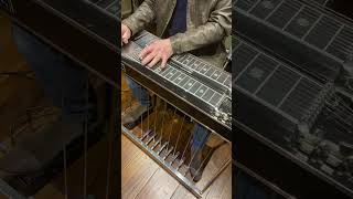 Pedal Steel Guitar Riff’n Crazy Arms Ray Price amp Willie Nelson tutorial shorts live practice [upl. by Ylrahc]