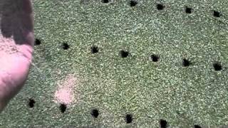 Golf Course Greens Aerification 101 [upl. by Enomed]