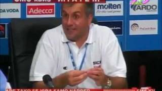 Zeljko Obradovic  Konferencija za stampu posle debakla i poraza od Francuza EP 2005 [upl. by Ian133]