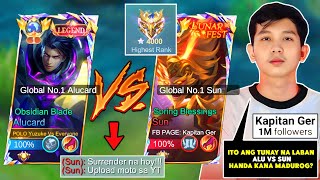 YUZUKE VS KAPITAN GER  Top Global Alucard Vs Famous Pro Player Global No1 Sun 😱 Who Win [upl. by Marler]