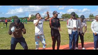 Mwingi West MP Hon CNN dances pewa pewa with Katombi during Nguna Cup tournament [upl. by Teevens]