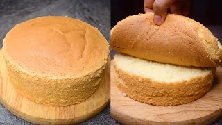 Basic Vanilla Sponge Cake l Best Sponge For Birthday Cake [upl. by Eloken]