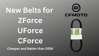 The Best Drive Belt for CF Moto ZForce CForce amp UForce [upl. by Roddie936]