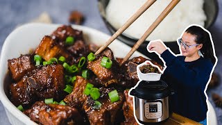 Chinese Wuxi Pork Ribs 20 min INSTANT POT Sweet and Savory Chinese Recipe [upl. by Battiste]