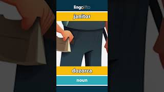 🇬🇧🇵🇱 janitor  dozorca  vocabulary builder  learn English  Uczmy się angielskiego [upl. by Lough775]