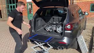 LITHTECH SMART LIFTER portable car hoistscissor car lift getting your wheelchair into the car [upl. by Alduino]