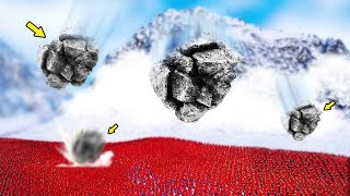 HUGE AVALANCHE vs 10000 SOLDIERS  UEBS  Ultimate Epic Battle Simulator [upl. by Radnaxela123]