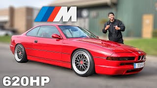 Driving A Supercharged 1994 BMW M8 E31  M5 V8 ENGINE SWAP CRAZY LOUD EXHAUST [upl. by Aisats]