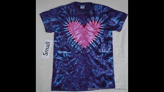 How to TieDye a Heart pt 1  Tying [upl. by Zimmermann]