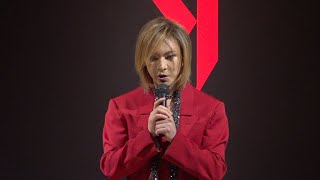 YOSHIKI、HEATHさん献花式から一夜… 言葉詰まらせファンに理解求める「前に進んでいきたい」 [upl. by Enialehs570]