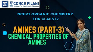 AMINES CLASS 12 NCERT CHEMISTRY  chemical properties PART 3 [upl. by Heber]