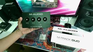 MAUDIO MTRACK DUO  UNBOXING [upl. by Nowahs323]