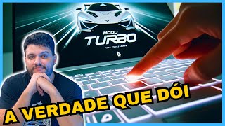 MODO TURBO DOS NOTEBOOKS GAMER TE ENGANA MAS VOCÊ GOSTA E OS YOUTUBERS TAMBÉM 👀 [upl. by Ruosnam865]