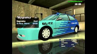 GTA SA  Honda Civic TUNABLE TheSztefO [upl. by Dorsman]