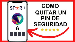 Cómo Quitar ❌ Eliminar ✂️ o Ver un PIN 🔐 de seguridad en starplus o disneyplus [upl. by Somar629]