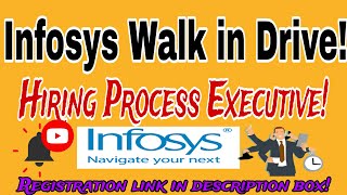 Infosys Walk in Interview 2024 Hiring for Freshers as Process Executive Apply Now [upl. by Larine]