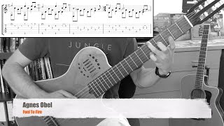 Fuel To Fire  Agnes Obel Fingerstyle Guitar  TAB [upl. by Ylatan27]