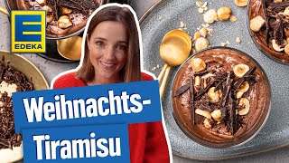 WeihnachtsTiramisu Rezept  Weihnachtsdessert im Glas [upl. by Nollaf]