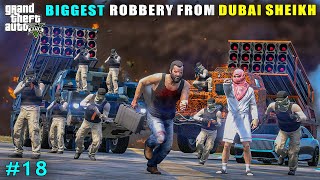 Michael Committed Powerful Robbery From Dubai Sheikh  Gta V Gameplay [upl. by Nileuqcaj]