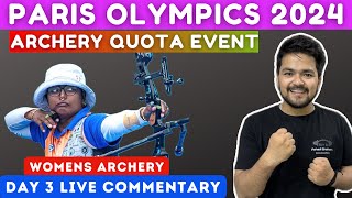 🔴Live  Archery World Olympic Qualifying Tournament  Women’s Archery Road se To Paris 2024 [upl. by Stclair]