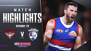 Essendon v Western Bulldogs Highlights  Round 19 2023  AFL [upl. by Britteny]