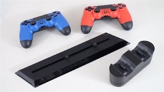 PS4 OFFICIAL Launch ACCESSORIES  DS4 Colours Charge Station Stand PS Camera  Review [upl. by Nirik377]