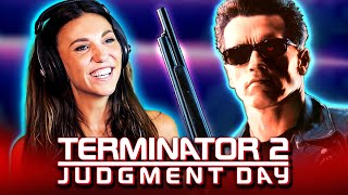 TERMINATOR 2 JUDGMENT DAY 1991 Movie Reaction w Coby FIRST TIME WATCHING [upl. by Retseh]