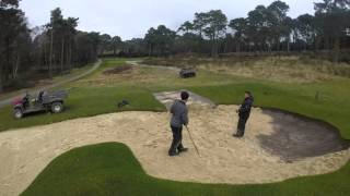 Parkstone Golf Club  7th bunker sanding [upl. by Scammon]