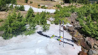 Skiing July 2023 Great day on the mountian Mt Bachelor [upl. by Melburn338]