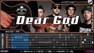 Dear God  Avenged Sevenfold  Cover Fingerstyle Guitar Cover  TABS Tutorial [upl. by Babs]