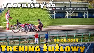 TRENING ŻUŻLOWY‼️MAMY FARTA Wilki Krosno MotoQba 30032024 Krosno WilkiKrosno [upl. by Onirefes]