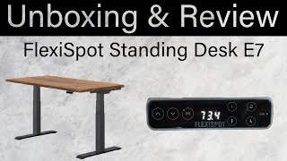 FlexiSpot Standing Desk Premium Series E7 Unboxing Assembly and Review 2024 [upl. by Lesslie]