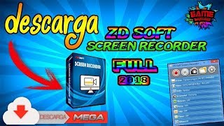 Como DESCARGAR ZD SOFT SCREEN RECORDER FULL MEGA2018 Enyel oficcial [upl. by Aleihs600]