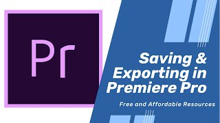 🎬 Tutorial How to Save and Export Video Projects in Premiere Pro [upl. by Ettenirt]