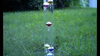 Galileo thermometer time lapse [upl. by Rihsab]